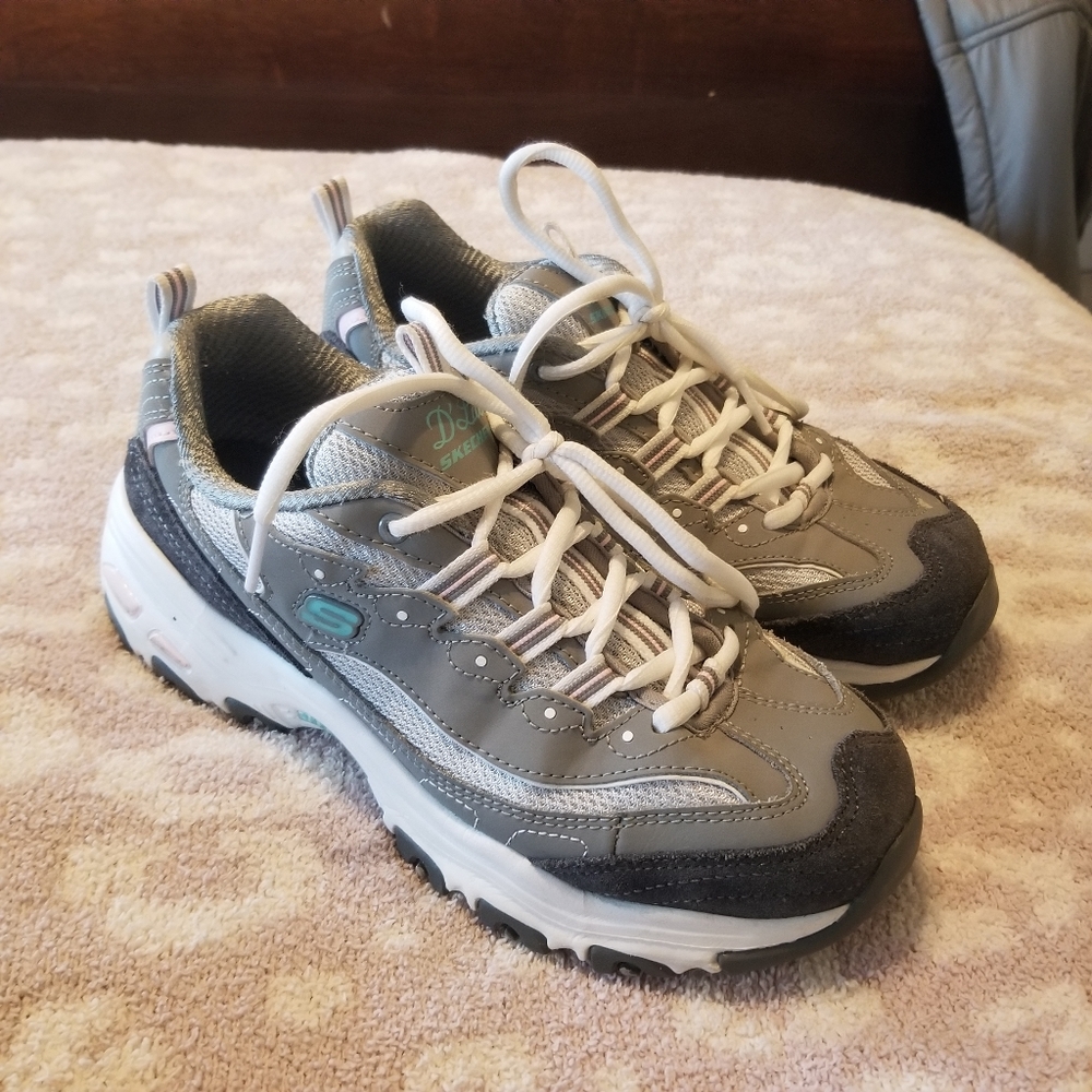 Sketchers DLite Grey Sneakers